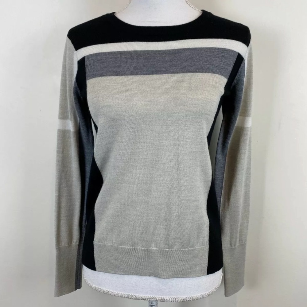 ATHLETA MERINO WOOL LIGHT SWEATER FLATTERING XL